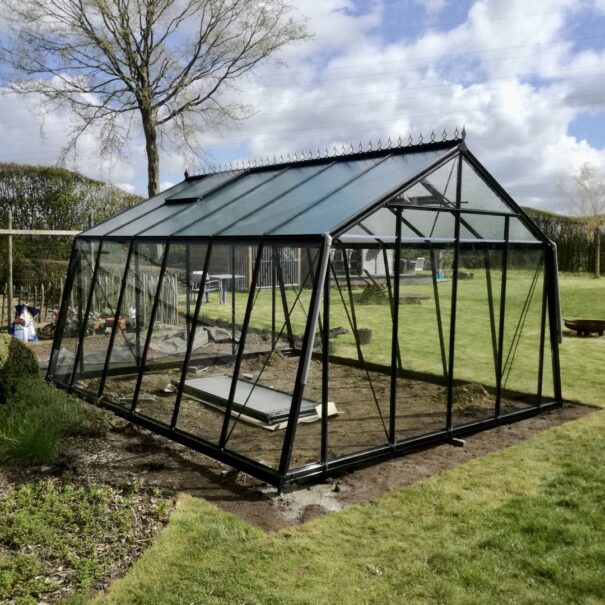 Serre de culture en verre - Double pente - Structure aluminium - ACD Parois obliques (Vue 8)
