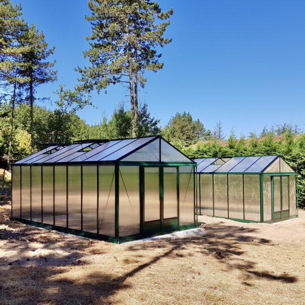 Serre gothique autonome en polycarbonate - Structure aluminium - Euro Maxi Victorian Polycarbonate (Vue 2)