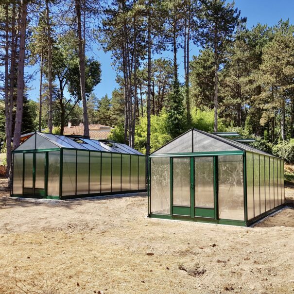 Serre gothique autonome en polycarbonate - Structure aluminium - Euro Maxi Victorian Polycarbonate (Vue 1)