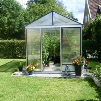 Serre de culture classique robuste - Structure aluminium - Polycarbonate - Euro Maxi Alu Polycarbonate (Vue 0)