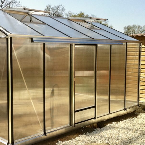 Serre de culture classique robuste - Structure aluminium - Polycarbonate - Euro Maxi Alu Polycarbonate (Vue 4)