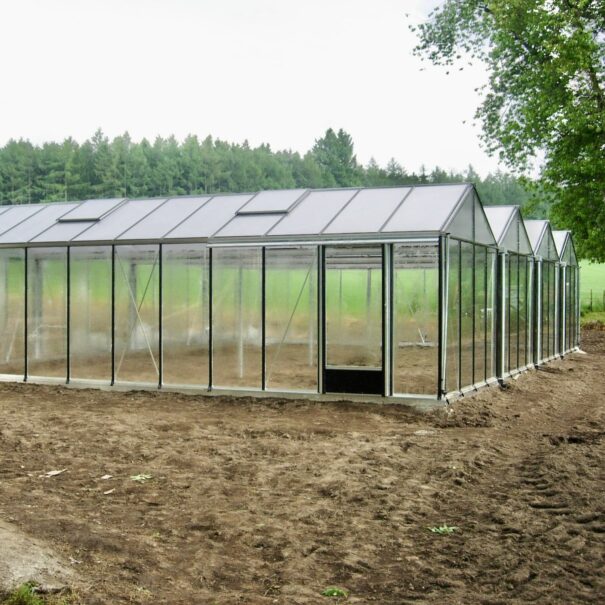 Serre de culture classique grande surface en polycarbonate - Structure aluminium - Euro Super Alu Polycarbonate (Vue 4)