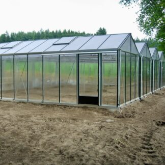 Serre de culture classique grande surface en polycarbonate - Structure aluminium - Euro Super Alu Polycarbonate (Vue 0)
