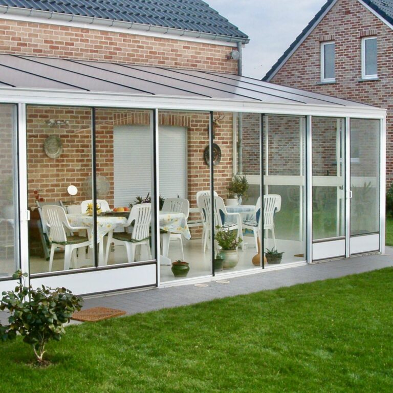 Serre chaude victorian adossée - Tropic Euro Murale Victorian Polycarbonate (Vue 0)