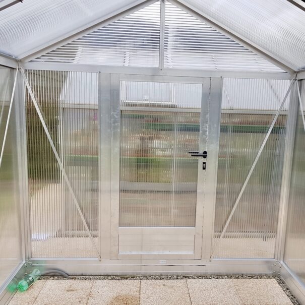 Serre de culture chaude en polycarbonate - Structure aluminium - Tropic Maxi Alu Polycarbonate (Vue 2)
