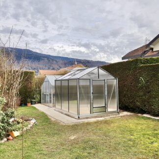 Serre de culture chaude en polycarbonate - Structure aluminium - Tropic Maxi Alu Polycarbonate (Vue 0)