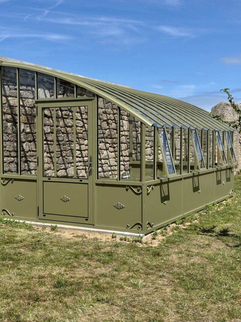 Serre adossée Éléonore - Vert Jonc - Gatteville Le Phare